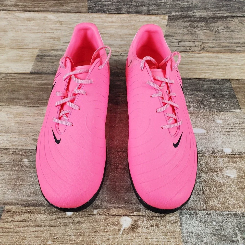Nike Phantom GX II Academy IC Mens Shoes Sz 11.5 Pink Bright Black Soccer Cleats